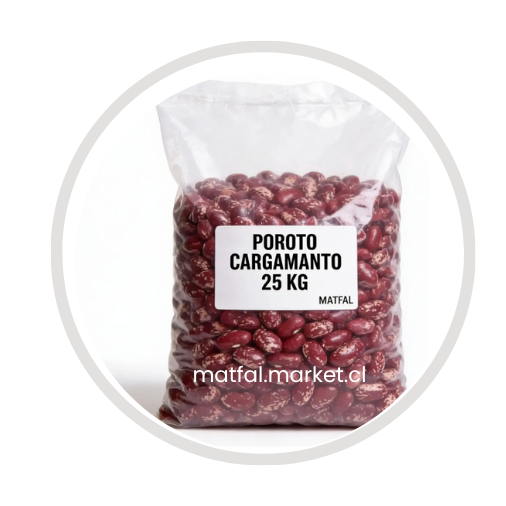 Saco Poroto Cargamanto o Rojo Pinto 25 kg