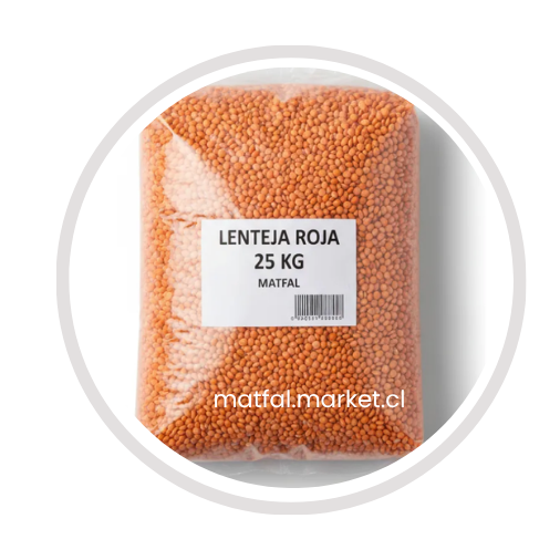 Saco Lenteja Roja 25 kg